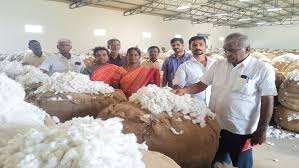பாபநாசம் ஒழுங்குமுறை விற்பனை கூடத்தில் பருத்தி மறைமுக ஏலம்