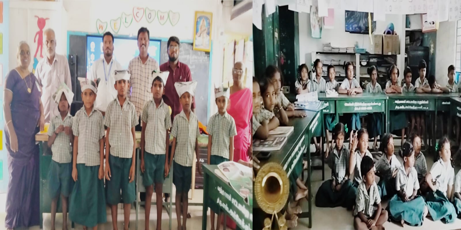 காகித மடிப்பு கலை பயிற்சியை ஆர்வமாக மேற்கொண்ட மாணவர்கள்...!