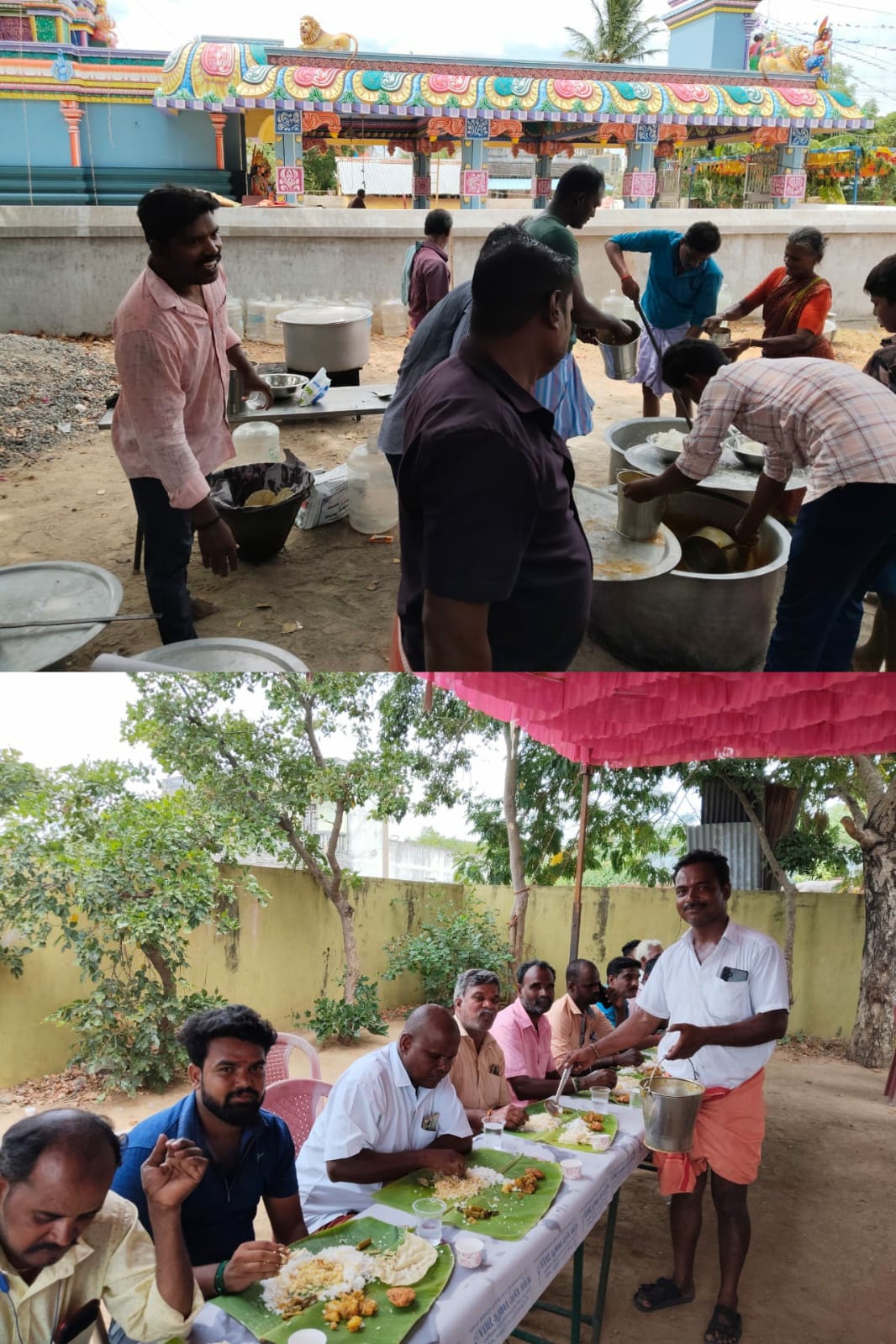 சின்னகரம் ஊராட்சியில் ஆடி முதல் நாள் ஆயிரம் பேருக்கு அன்னதானம்