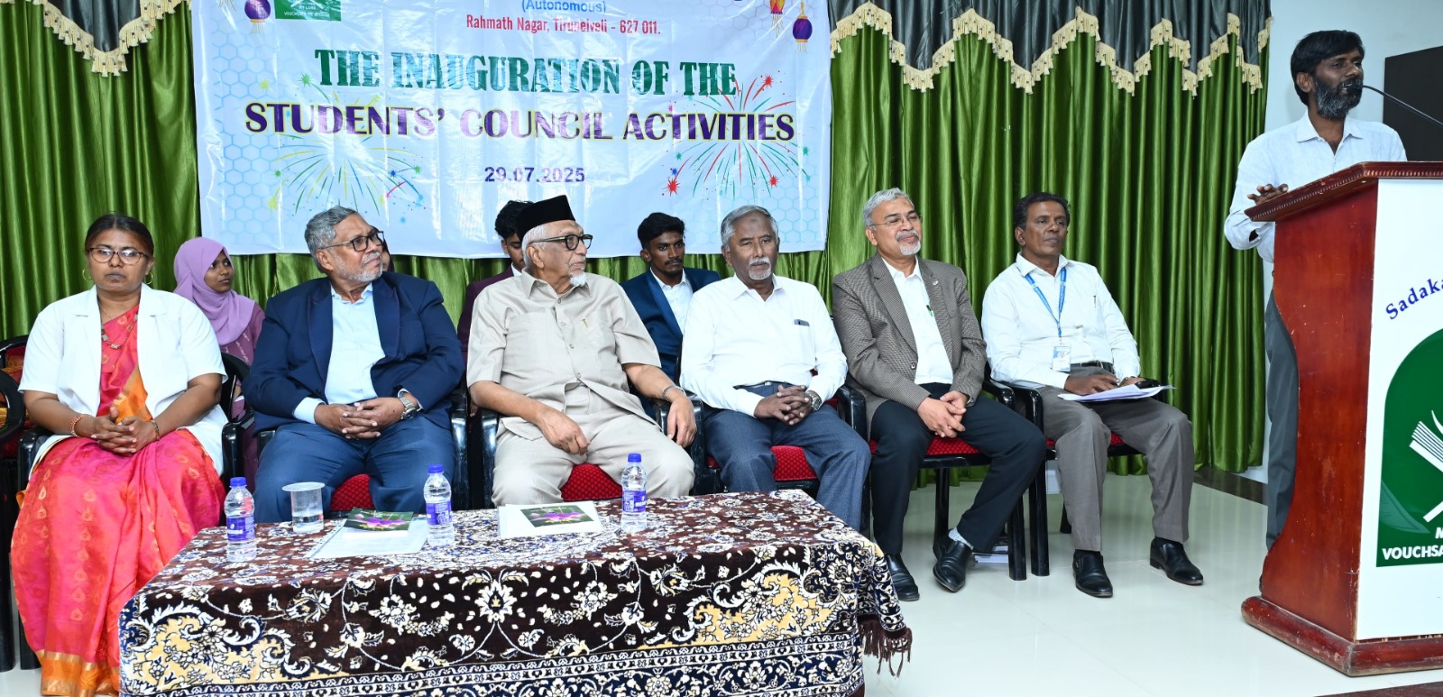 சதக்கத்துல்லா அப்பா கல்லூரி மாணவர் பேரவை தொடக்க விழா