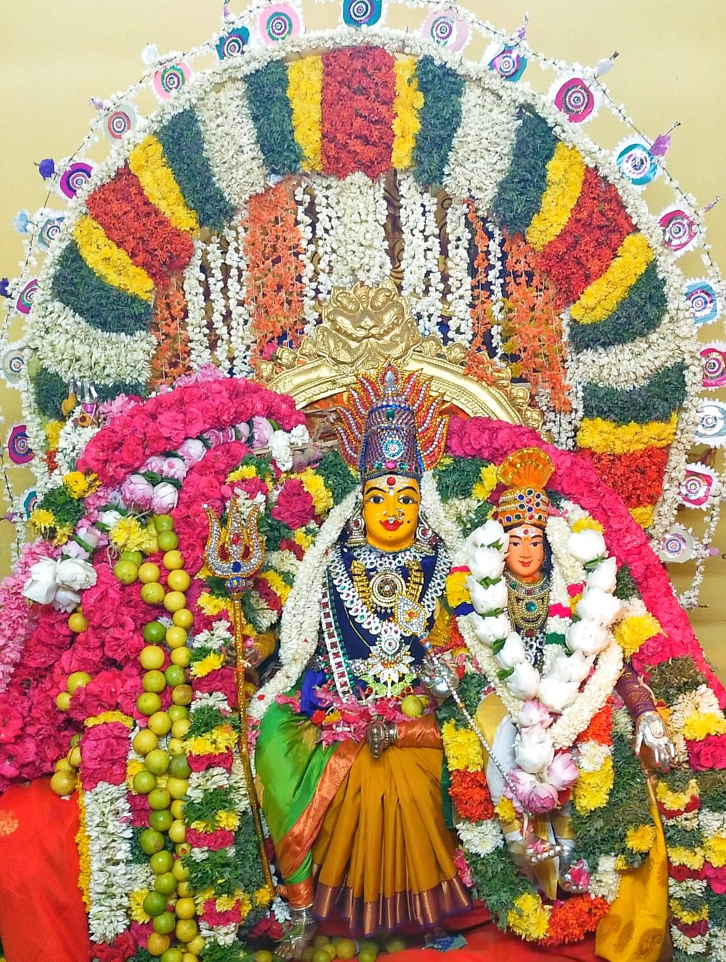 சிவகங்கை பிள்ளைவயல் காளியம்மன் கோவிலில் பூச்சொரிதல் விழா