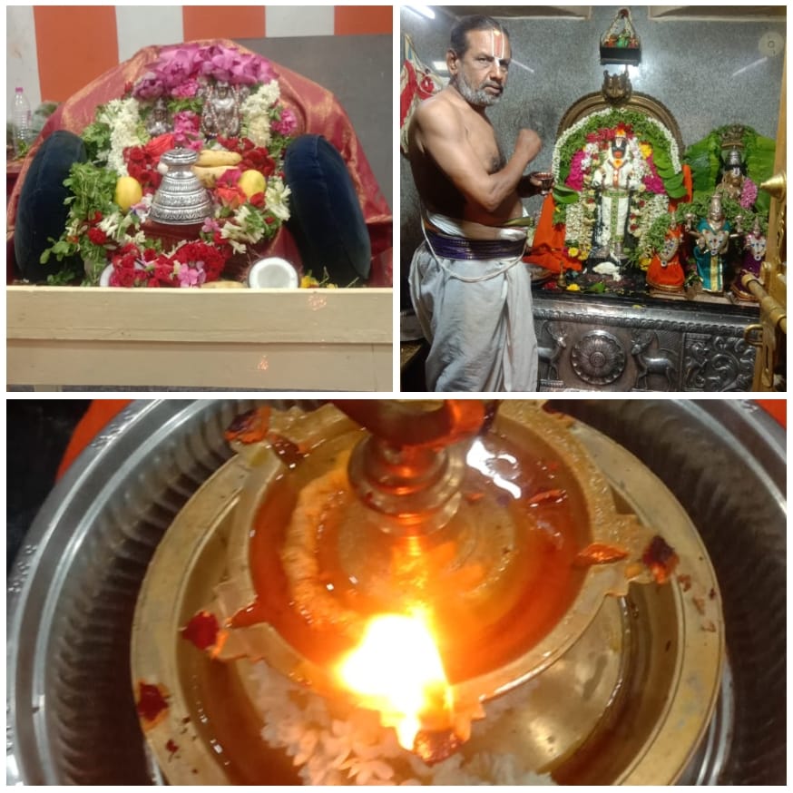 காட்பாடி ஸ்ரீ பக்த ஆஞ்சநேயர் கோயிலில் திருவோண சிரவண தீபம் ஏற்றி வழிபாடு!