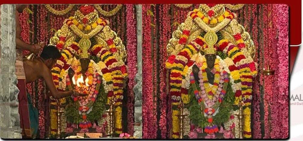 சிறப்பு அலங்காரத்தில் அருணகிரிநாதர்