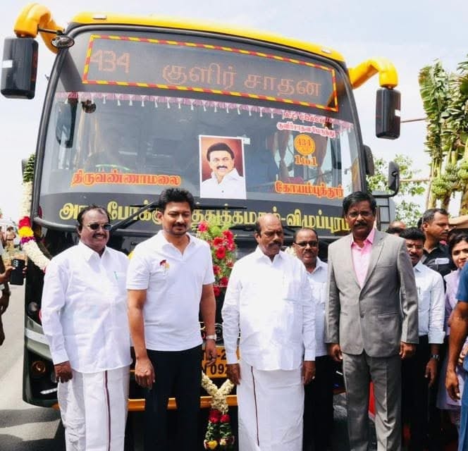 மகளிர் விடியல் பயணத் திட்டத்தின் கீழ் புதிய நகரப் பேருந்துகள்