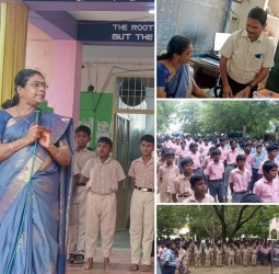 கீழ்பென்னாத்தூர் அரசு ஆண்கள் மேல்நிலைப் பள்ளியில் திருவண்ணாமலை மாவட்ட கல்வி அலுவலர் திருமதி ஜோதிலட்சுமி அவர்கள் திடீர் ஆய்வு