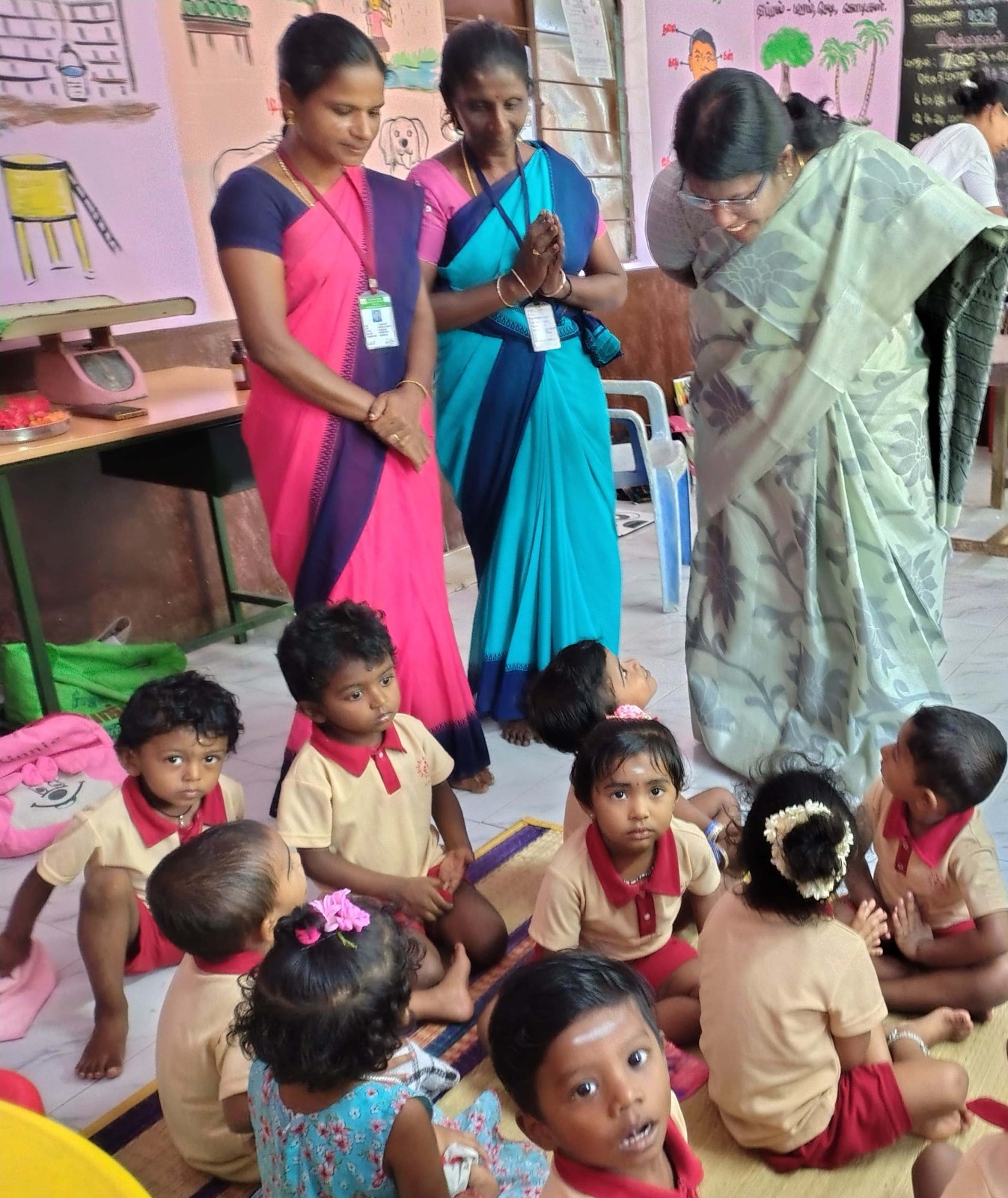 பஞ்சலிங்கபுரம் அங்கன்வாடி மையத்தினை கலெக்டர் அழகுமீனா நேற்று ஆய்வு