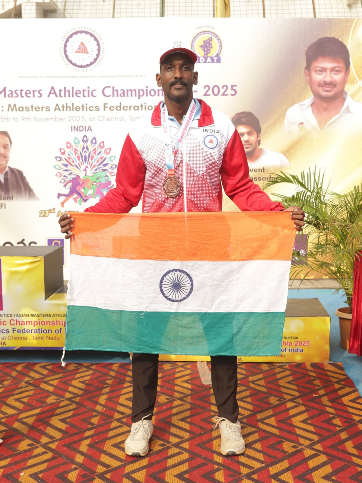 ஆசிய தடகளப்போட்டியில் குமரி எஸ்.ஐ.க்கு 2 பதக்கம்