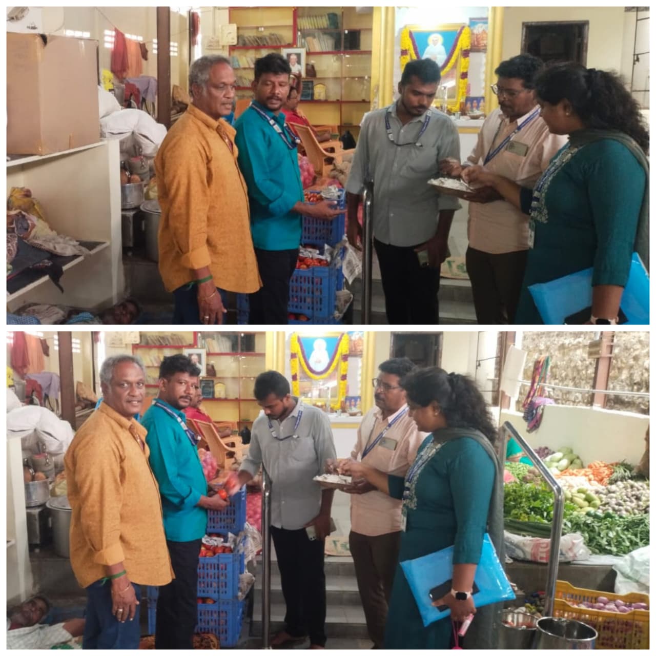 சத்திய தர்மச்சாலை அன்னதான அறக்கட்டளை உணவு துறையைச் சேர்ந்த அதிகாரிகள் ஆய்வு.......