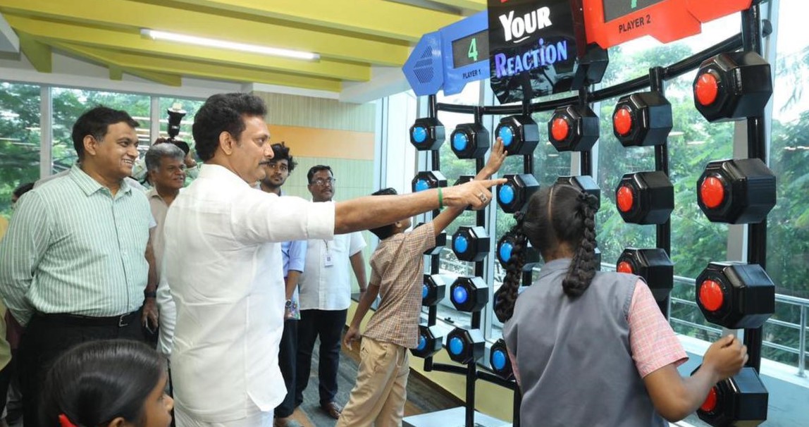 சென்னைஅண்ணா நூற்றாண்டு நூலகத்தில் சிறார் அறிவியல் பூங்கா