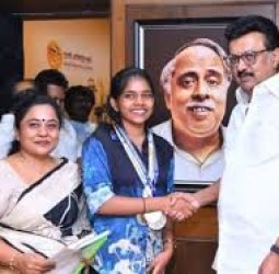 துப்பாக்கிச்சுடுதல் போட்டியில் இந்துஸ்தான் மெட்ரிக் பள்ளி மாணவி சாதனை