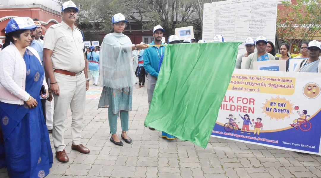 குழந்தைகள் தினமான நேற்று விழிப்புணர்வு பேரணி