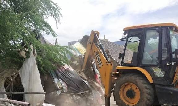 திருவில்லிபுத்தூரில் 2 ஆம் நாளாக ஆக்கிரமிப்பு அகற்றம்