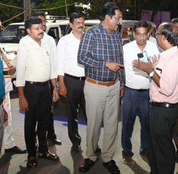 திருவண்ணாமலையில் ஐப்பசி மாத பவுர்ணமியையொட்டி பக்தர்களுக்கான போதிய அடிப்படை வசதிகள் குறித்து ஆய்வு