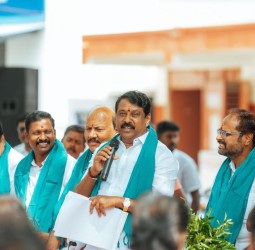 தேரம்பாளையம் கிராம ஊராட்சியில் நேற்று பாஜக நடத்திய கிராம சபைக் கூட்டம்