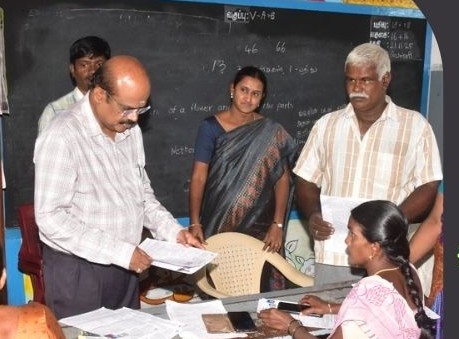 தீரன் சின்னமலை மணிமண்டபம் பணிகளை அமைச்சர் முத்துசாமி நேற்று பார்வை