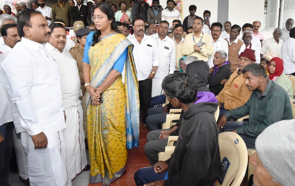 மனநலம் பாதிக்கப்பட்டோருக்கான தங்கும் இல்லத்தினை, ஆ.ராசா எம்.பி பார்வை