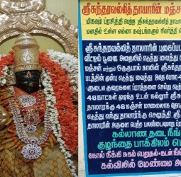 *ஸ்ரீ சுந்தரவல்லி தாயாருக்கு மஞ்சள் மாலை அணிவித்தால் யோகம்...!*
