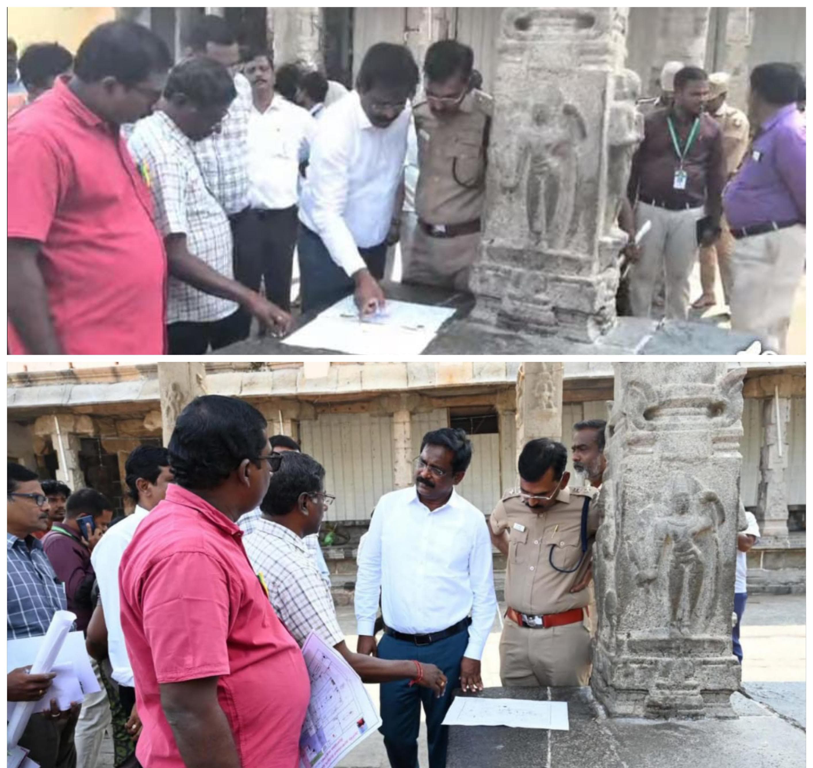 திருக்கார்த்திகை தீபத் திருவிழாவை முன்னிட்டு முன்னேற்பாடுகள் குறித்து ஆய்வு....