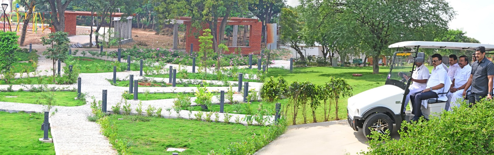 நவீன வசதிகளுடன் அமைக்கப்பட்டுள்ள செம்மொழி பூங்கா