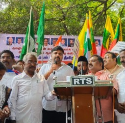 மதச்சார்பற்ற முற்போக்கு கூட்டணி சாரப்பில் S.I.R கண்டித்து மாபெரும் ஆர்ப்பாட்டம்