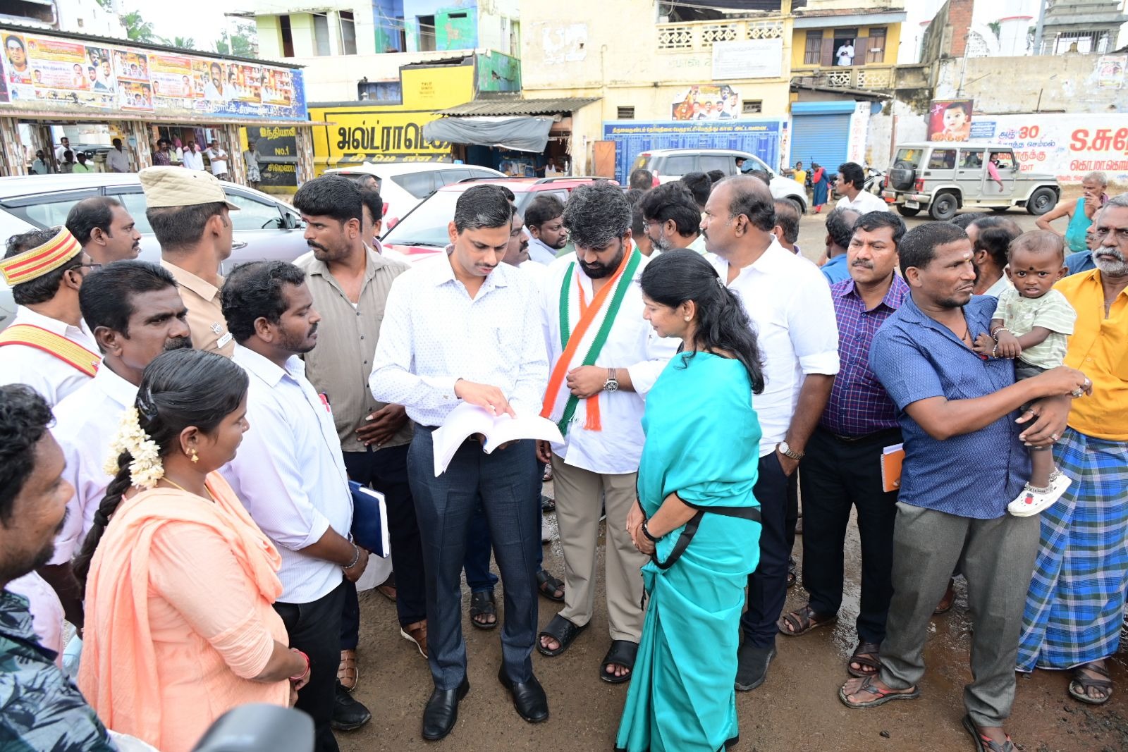 திருவைகுண்டத்தில் புதிய பேருந்து நிலைய கட்டுமானப் பணி