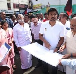 ரூ.15.29 கோடியில் நடக்கும் 85 அடுக்குமாடி குடியிருப்புகள் கட்டுமானப் பணி