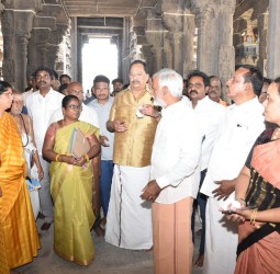 அருள்மிகு ஏகாம்பரநாதர் திருக்கோவிலில் ரூ.29 கோடி மதிப்பீட்டில் நடைபெற்று வரும் திருப்பணி