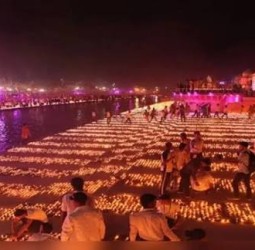 அயோத்தியில் தீபோற்சவம்:  26 லட்சம் விளக்குகள் சரயு நதிக்கரையில் ஏற்றப்படுகிறது