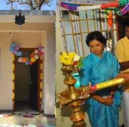 பாணாவரம் ஊராட்சியில் தாட்கோ மூலம் நரிக்குறவர்களுக்காக கட்டப்பட்ட வீடுகள்