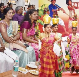 காஞ்சிபுரம்ஒன்றியம் கீழ்கதிர்பூர் தனியார் பள்ளியில் நடந்த கலைத்திருவிழா