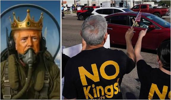 கிங் ட்ரம்ப் ஜெட்’ - போராட்டக்காரர்களை கலாய்த்து அதிபர் வெளியிட்ட ஏஐ வீடியோ!