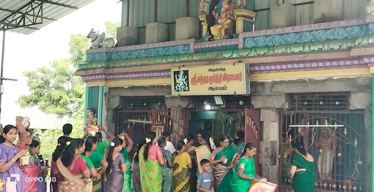 *கந்தசஷ்டி விழாவில் 108 பால்குடம் எடுத்தல் வைபவம்...!*