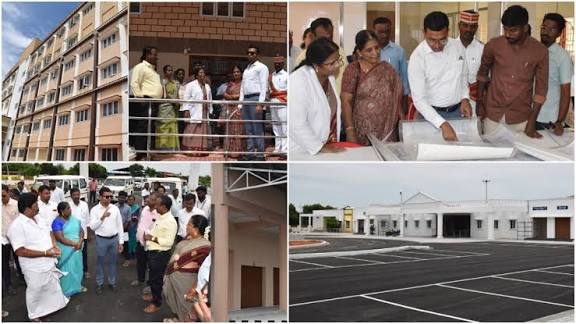 திண்டிவனம் வளர்ச்சித் திட்டப் பணிகள்: கலெக்டர் ஷேக் அப்துல் ரஹ்மான் ஆய்வு