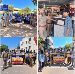 ஆவடி பள்ளி பகுதியில் போதைப் பொருள் தடுப்பு விழிப்புணர்வு: கமிஷனர் சங்கர் துவக்கி வைத்தார்