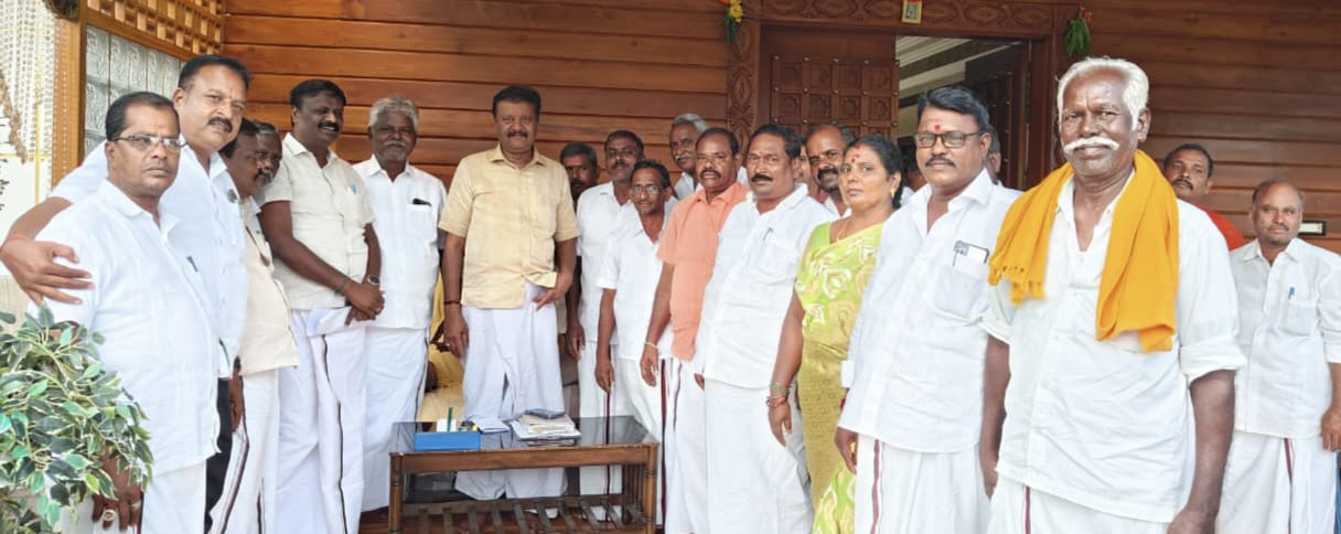வெம்பாக்கம் மத்திய ஒன்றிய திமுக நிர்வாகிகள் ஆரணி நாடாளுமன்ற உறுப்பினருடன் சந்திப்பு: