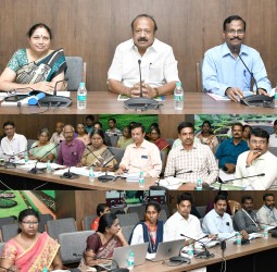 நீரில் மூழ்கிய பயிர்களின் கணக்கெடுப்பு தொடர்பான ஆய்வுக்கூட்டம்