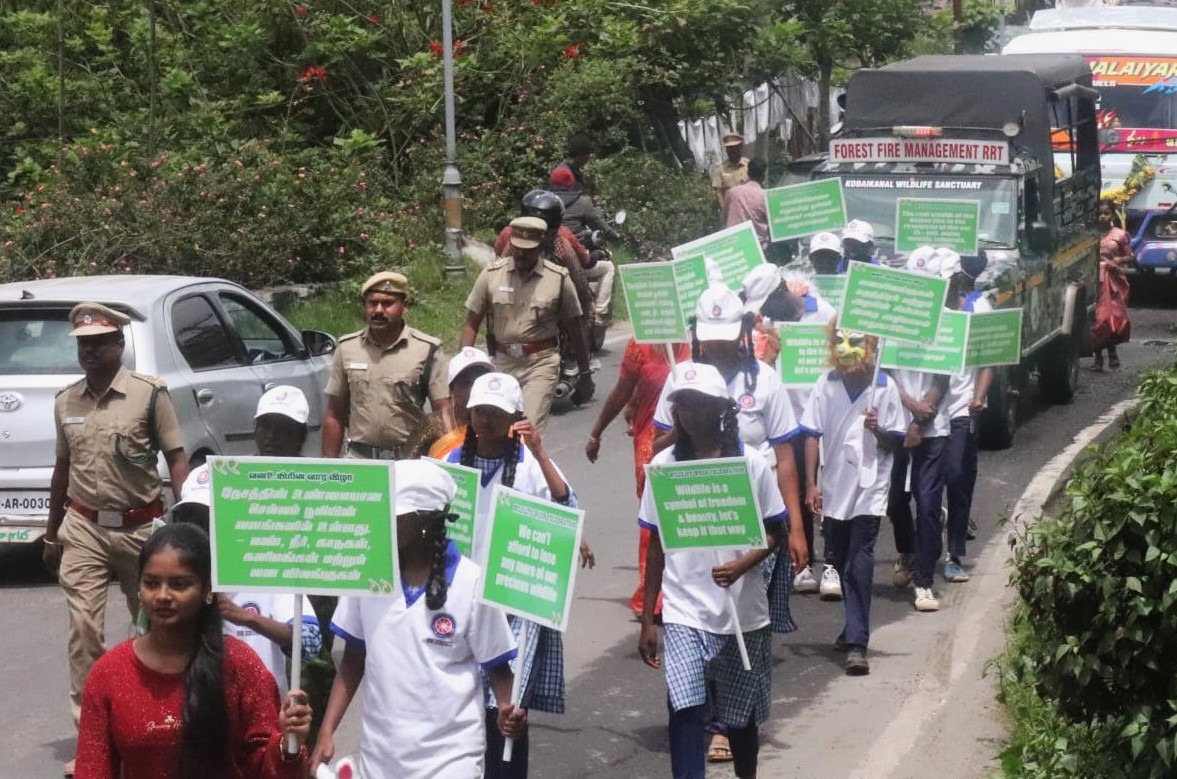 வன உயிரின வார விழாவை முன்னிட்டு விழிப்புணர்வு பேரணி