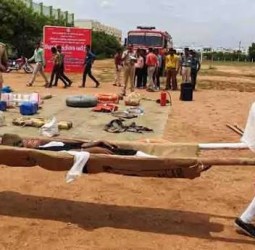 வடகிழக்கு பருவமழையினை முன்னிட்டு ஒத்திகை பயிற்சி மற்றும் செயல் விளக்கம்