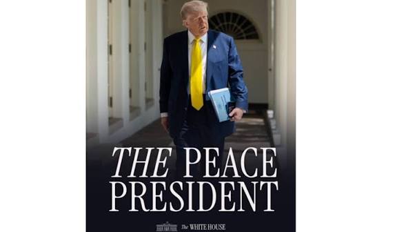 ‘அமைதி அதிபர்’ - ட்ரம்ப்புக்கு அடைமொழி கொடுத்து அழகு பார்த்த வெள்ளை மாளிகை