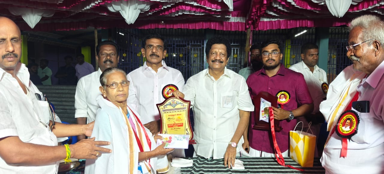 திமுக மூத்த முன்னோடிகள் 100 பேருக்கு கேடயம்