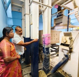 நவீன அரிசி ஆலைகளை கலெக்டர் அழகு மீனா நேரில் ஆய்வு