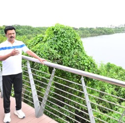 மேம்படுத்தப்பட்ட தொல்காப்பியப் பூங்காவினை முதலமைச்சர் ஸ்டாலின் பார்வை