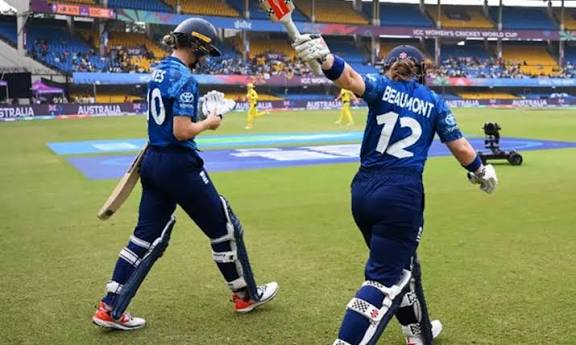 மகளிர் உலகக்கோப்பை: ஆஸ்திரேலியாவுக்கு 245 ரன்கள் இலக்கு நிர்ணயித்த இங்கிலாந்து