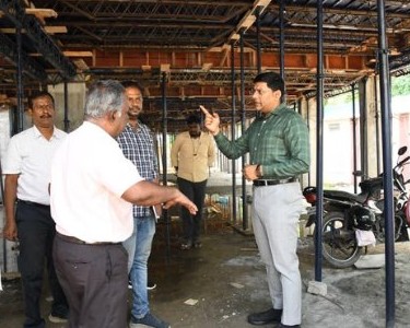 அரசின் வளர்ச்சிப்பணிகளை கலெக்டர் பிரவீன்குமார் ஆய்வு