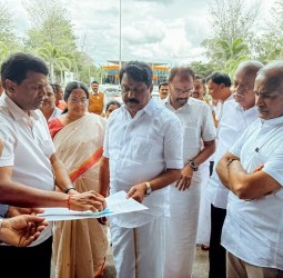 சிபி ராதாகிருஷ்ணன் பங்கேற்கும் விழாமுன்னேற்பாடுகள் குறித்து பாஜக மாநிலத்தலைவர் நயினார் நாகேந்திரன் நேற்று ஆய்வு