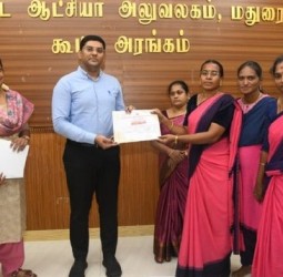 மதுரையில் சமூகநலத்துறை சார்பில் நடந்த சமையல் மற்றும்ரங்கோலி போட்டி