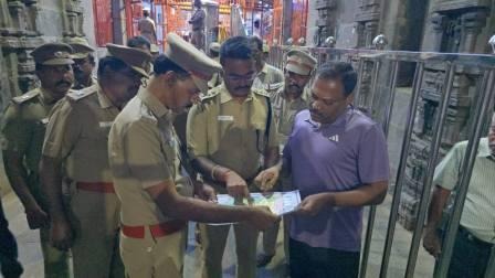 தீப திருவிழா பாதுகாப்புக்கு முன்னேற்பாடு குறித்து வேலூர் சரக டிஐஜி தர்மராஜன் ஆய்வு