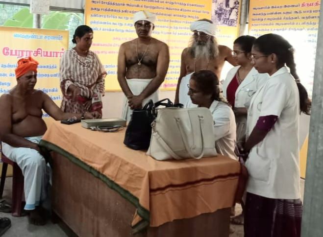 சுவாமி தோப்பில் இலவச ஆயுர்வேத மருத்துவ முகாம்