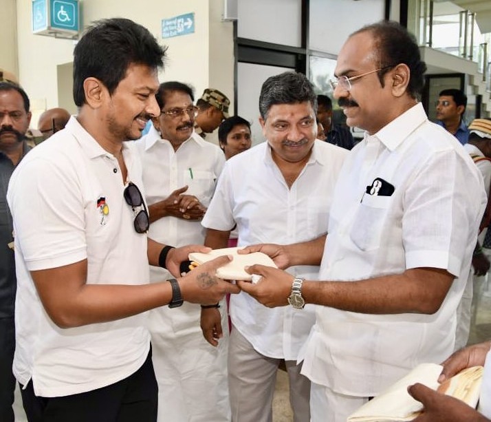 விருதுநகர் மாவட்ட வளர்ச்சிப் பணிகளை ஆய்வு செய்வதற்கு வந்த துணை முதலமைச்சர்