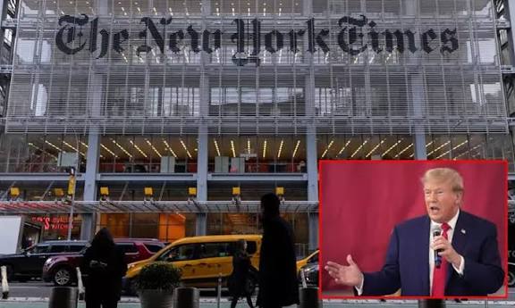 தி நியூயார்க் டைம்ஸ் பத்திரிகைக்கு எதிராக ரூ.1.32 லட்சம் கோடி நஷ்ட ஈடு கேட்டு அவதூறு வழக்கு தொடுத்த டிரம்ப்